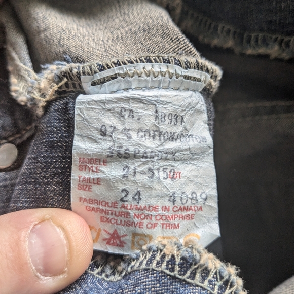 Y2K 2000' Flare Jeans Size 24 High Waist Brand New Time  Stretch Material - Picture 8 of 13